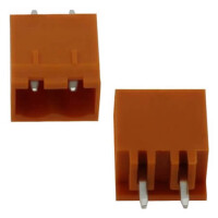 2EDGVC-5.08-02P-15-00SH TERM.BLK.5.08MM 2P 180C MALE ORANGE CLOSED GAOSONG - 1