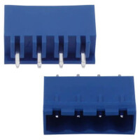 2EDGVC-5.08-04P-12-00AH TERM.BLK.5.08MM 4P 180C MALE BLUE CLOSED - 1