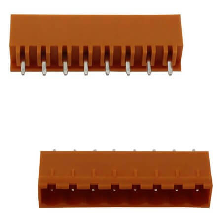 2EDGVC-5.08-08P-15-00SH TERM.BLK.5.08MM 8P 180C MALE ORANGE CLOSED GAOSONG - 1