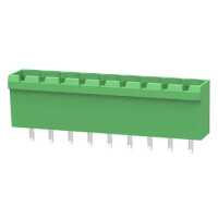 2EDGVC-5.08-09P-14-190AH TERM.BLK.5.08MM 9P 180C MALE GREEN CLOSED LONG PIN - 1