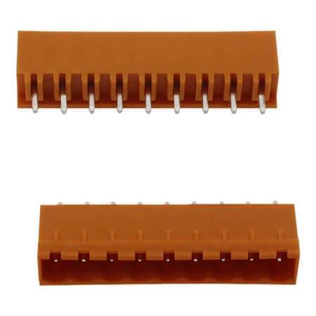 2EDGVC-5.08-09P-15-00SH TERM.BLK.5.08MM 9P 180C MALE ORANGE CLOSED GAOSONG - 1