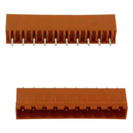 2EDGVC-5.08-10P-15-00SH TERM.BLK.5.08MM 10P 180C MALE ORANGE CLOSED GAOSON - 1