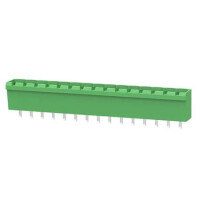 2EDGVC-5.08-15P-14-00AH TERM.BLK.5.08MM 15P 180C MALE GREEN CLOSED - 1