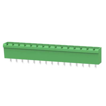 2EDGVC-5.08-15P-14-00AH TERM.BLK.5.08MM 15P 180C MALE GREEN CLOSED - 1