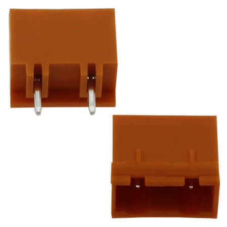 2EDGVC-7.62-02P-15-00AH TERM.BLK.7.62MM 2P 180C MALE ORANGE CLOSED - 1