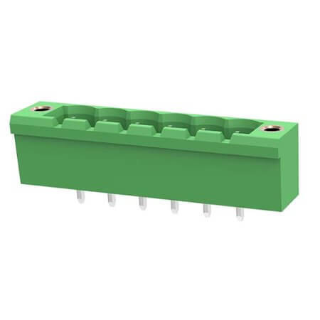2EDGVM-5.08-06P-14-00SH TERM.BLK.5.08MM 6P 180C MALE GREEN CLOSED - 1