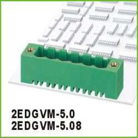 2EDGVM-5.08-07P-14-100AH TERM.BLK.5.08MM 7P MALE 180C GREEN SCREW MOUNT - 1
