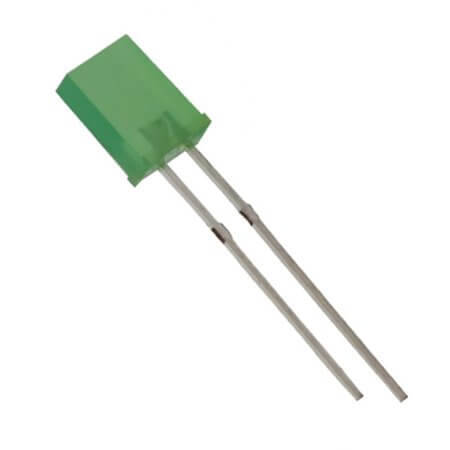 2G53HT-25 LED 2x5MM GREEN 40mcd 85° GREEN/DIFFUSED - 1