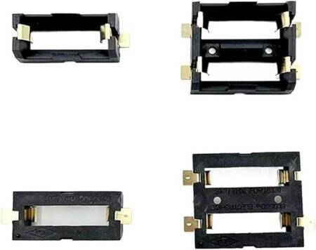 2'li 18350 Pil Tutucu SMD SMT Pil Yuvası - 1