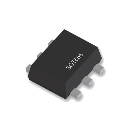 2N7002BKV,115 MOSFET DIS.340mA 60V 2N-CH SOT666 - 1