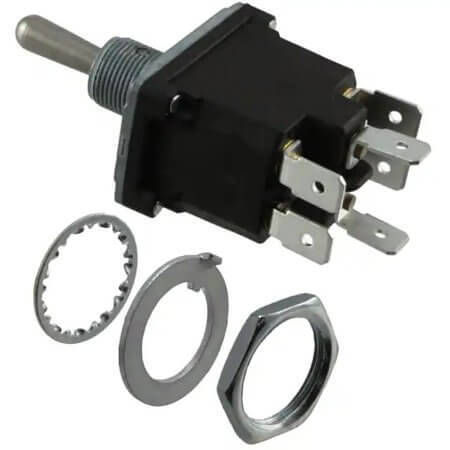 2NT91-7 SWITCH TOGGLE DPDT 10A 125V - 1