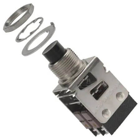 2PB11-T2 SWITCH PUSH BUTTON 2XSPDT 5A 250V/30VAC/DC - 1