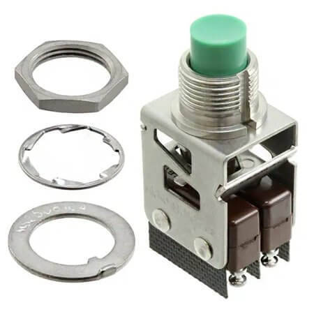 2PB273-T2 SWITCH PUSH BUTTON 2XSPDT 5A 250V/30VAC/DC - 1