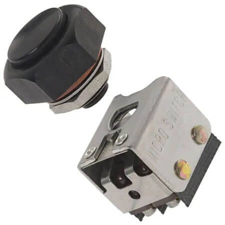 2PB4 SWITCH PUSH BUTTON 2XSPDT 5A 250V/30VAC/DC - 1
