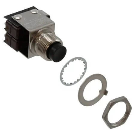 2PB7 SWITCH PUSH BUTTON 2XSPDT 5A 250V/30VAC/DC - 1