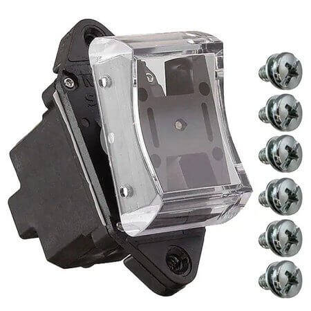 2TP4-5 SWITCH ROCKER DPDT 10A 125V - 1