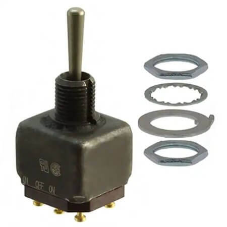 2TW1-7 SWITCH TOGGLE DPDT 5A 125V - 1