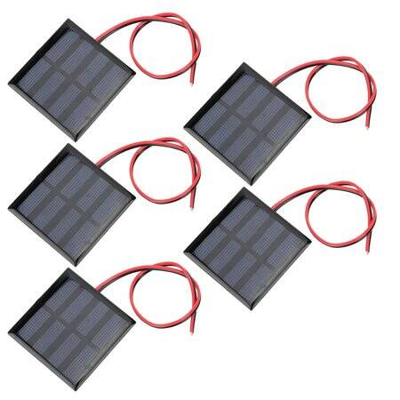 2V 150MA Glue Drop Solar Panel With Lead 15cm Size:60x60mm - 1