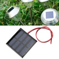 2V 150MA Glue Drop Solar Panel With Lead 15cm Size:60x60mm - 2