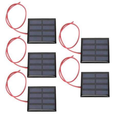 2V 150MA Glue Drop Solar Panel With Lead 15cm Size:60x60mm - 3