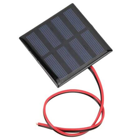 2V 150MA Glue Drop Solar Panel With Lead 15cm Size:60x60mm - 4