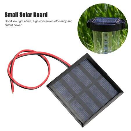 2V 150MA Glue Drop Solar Panel With Lead 15cm Size:60x60mm - 5