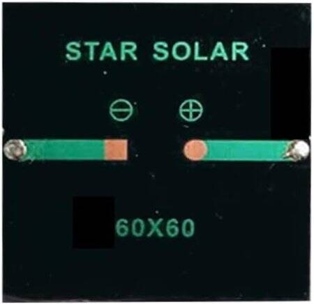2V 150MA Polycrystalline Drop Solar Panel Size:60x60mm - 4