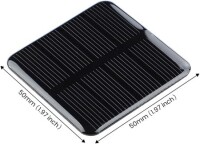 2V 160 MA Monocrystalline Drop Solar Panel Size:50x50mm - 3