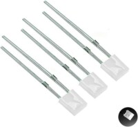 2V 20mA 257 Şeffaf Sarı Dikdörtgen Led 18mm Bacak Uzunluğu - 2