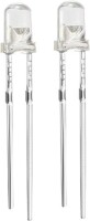 2V 20mA 3mm Şeffaf Kırmızı+Mavi Çift Renk Led CC 28mm Bacak Uzunluğu - 2