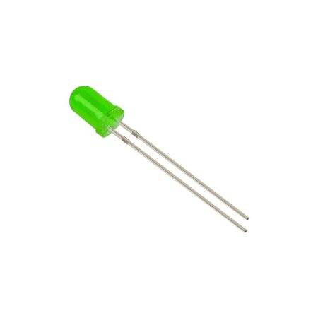 2V 20mA 5mm Yeşil Led 28mm Bacak Uzunluğu - 5