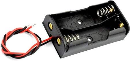 2x AA Battery Holder Box With Pin Without Cover - 4