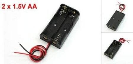 2x AA Battery Holder Box With Pin Without Cover - 5