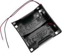 2x LR20 Battery Holder Box With Cover With Switch And DC - 3