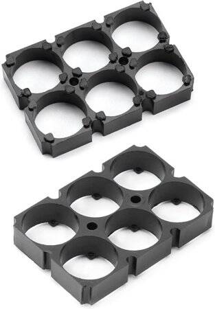 2x3 18650 Battery Holder With 18.5mm Bore Diameter - 1