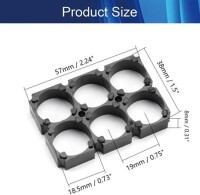 2x3 18650 Battery Holder With 18.5mm Bore Diameter - 3