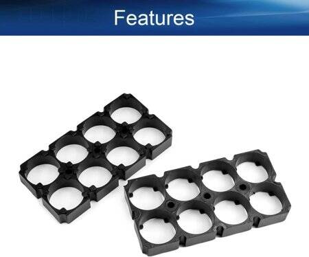 2x4 18650 Battery Holder With 18.5mm Bore Diameter - 4
