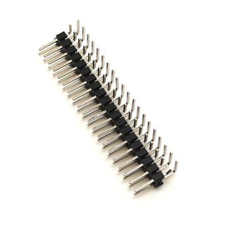 2x40 Pin 90 Degree Bend Pin Header 2.54mm Breakable - 1