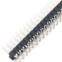 2x40 Pin 90 Degree Bend Pin Header 2.54mm Breakable - 2