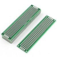 2x8cm Universal PCB Prototype Board Double-Sided 2.54mm Hole Pitch - 1