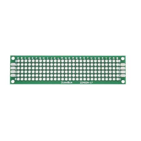 2x8cm Universal PCB Prototype Board Single-Sided 2.54mm Hole Pitch - 1