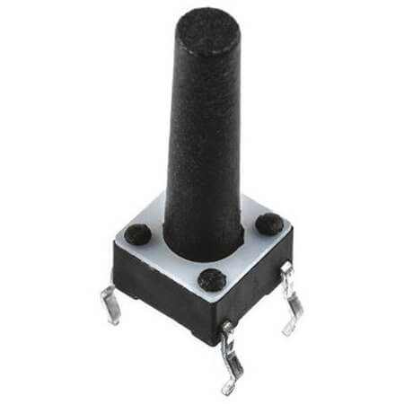 3-1825910-1 SWITCH TACT 6.00x6.00 17.00mm 160gF THT V/T - 1