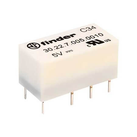 30.22.7.005.0010 RELAY TELECOM 2A 5VDC DPDT (2FormC) - 1