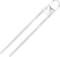 30-40V 3mm Water Clear Purple LED Indicator Light With 20cm Cable - 4