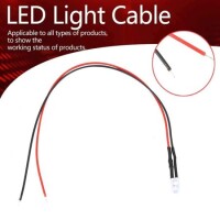 30-40V 5mm White LED Indicator Light With 20cm Cable - 5