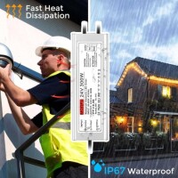 300W 24V 12.5A Ultra İnce Led Fanlı Özel Güç Kaynağı - 5