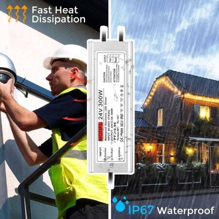 300W 24V 12.5A Ultra İnce Led Fanlı Özel Güç Kaynağı - 5