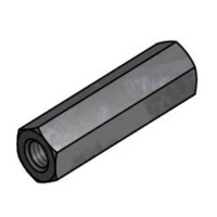 301230040050 BRASS HEXAGONAL M2.5 FEMALE TO FEMALE STANDOFF - 1