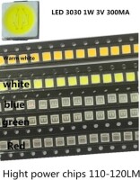 3030 1W 3V SMD LED Red - 3