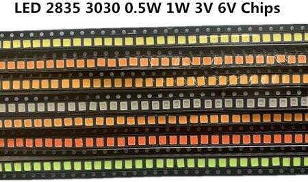 3030 1W 3V SMD LED Red - 4